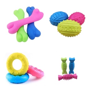 Multiple Interactive TPR <b>Dog</b> Chew Toys Rubber Rugby Shaped <b>Dog</b> <b>Ball</b> Launcher Durable Squeaky Pet Toy for <b>Dogs</b> - Product Image 3