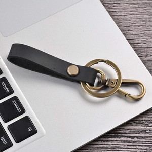 Tùy chỉnh da bò da Keychain cho nam giới và phụ nữ retro cổ điển xe logo Móc chìa Khóa Phụ Kiện Laser Keyring Quà Tặng phụ kiện - Product Image 3