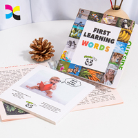Impresora de libro de diseño personalizado, troquelado, 123 ABC, primer tablero de palabra, Impresión de libro