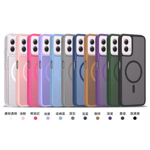 Không Dây Sạc Từ Trường Hợp Chống Sốc Cho Motorola G56 G86 G66Y Matte Chống-Vân Tay Điện Thoại Di Động Bìa Bao Da OPP Túi - Product Image 6