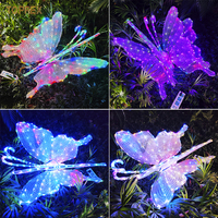 Toprex 3D Noël Acrylique Animé papillon Led Lumières Motif IP55 Évalué LED Fête En Plein Air Lumière Décorative