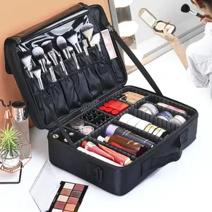 Custom logo design size Cosmetic Case Makeup Brush Organizer Artist Case