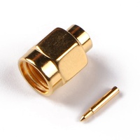 Fabricante de conectores RF Raynool Conector de crimpado macho SMA de 50 ohmios recto para cable LMR240