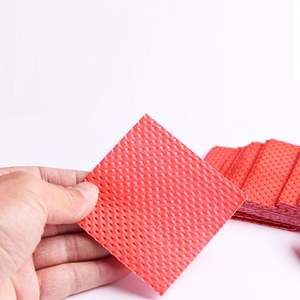 แผ่นซับน้ำสำหรับสัตว์ปีก ผลไม้ อาหาร บรรจุภัณฑ์เนื้อสัตว์ ขนาด 76*76 มม. ซึมซับได้สูง - Product Image 1