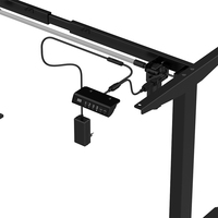 Mécanisme de levage électrique à moteur unique à 2 niveaux pour tables réglables en hauteur, cadre de bureau ergonomique pour bureau debout