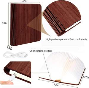 Lampe de table de chevet en bois rechargeable avec couvercle en tissu, personnalisable avec logo, vente en gros, échantillon gratuit, populaire et très vendue - Product Image 6