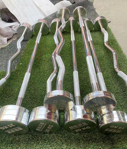10-50kg cố định Barbell quả tạ mạ Barbell phòng tập thể dục nhà thẳng cong thanh Chrome Barbell giá - Product Image 6