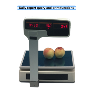 Barato Pos precio Digital balanza electrónica con recibo impresora comercial de alimentos de carne - Product Image 3