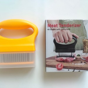 Attendrisseur de steak de cuisine en acier inoxydable Aiguille de perçage de viande Attendrisseur domestique pour faire des trous dans la viande et le marteau à viande - Product Image 5