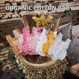 Venta al por Mayor Cuttyful LB-3351, Mameluco de Bebé de Algodón Orgánico, Estilo Europeo y Americano, Unisex, 13-18 <span class=keywords><strong>Meses</strong></span>, 100% Algodón, Suministro ODM - Product Image 2