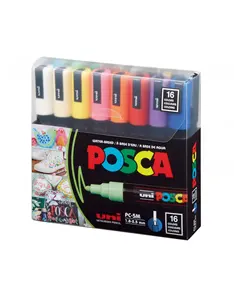 Marqueurs <span class=keywords><strong>Posca</strong></span> moyens avec pointe de 5m, ensemble de stylos à peinture acrylique pour fournitures d'art, peinture sur tissu, marqueurs d'art sur tissu - Product Image 1