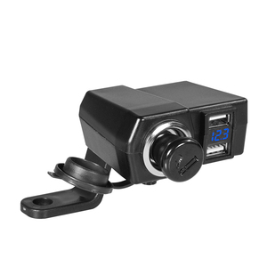 Cargador de Motocicleta YOU LIANG DYUK, Doble <span class=keywords><strong>USB</strong></span> 4.2A, Voltímetro 12/24V, Encendedor de Cigarrillos, para Montar en el Espejo del Manillar de la Motocicleta - Product Image 5