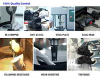 Chaussures de sécurité industrielles basses pour le travail en usine, avec embout composite, antidérapantes, anti-perforation, résistantes aux chocs et à l'usure, unisexe