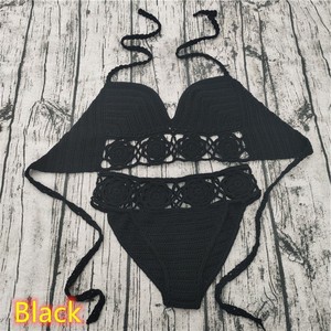 Bikini de ganchillo hecho a mano para mujer, traje de baño de lujo personalizado, ropa de playa de diseñador, 2017 - Product Image 6