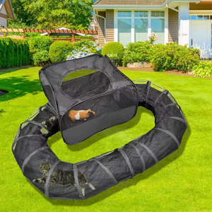 Corralito para mascotas de interior y exterior con túnel envolvente, recinto para cobayas, tienda de tubo emergente, <span class=keywords><strong>conejo</strong></span>, hurón para correr, ejercicio, corralito para mascotas - Product Image 1