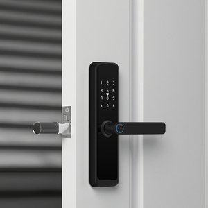 <span class=keywords><strong>Topteq</strong></span> X6 Tuya Smart Biometrisches Finger abdrucks chloss Aluminium-und Holztür zugang Funktioniert mit WiFi auf Wohnungen Zink legierung material - Product Image 6
