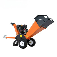 Broyeur à bois à essence 7HP 212cc GS100, broyeur à tambour de 100 mm, broyeur de branches portable de 115 kg pour l'industrie forestière