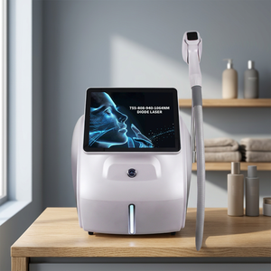 Équipement de rajeunissement cutané et d'épilation au laser diode 808 nm certifié CE, portable, avec refroidissement par glace, pour usage clinique - Product Image 1