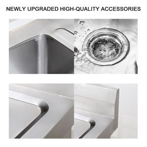 מותאם אישית תעשייתי מפוברק קערת יחיד מטבח קערת נירוסטה ארון כיור נירוסטה - Product Image 5