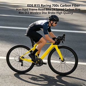 Bicicleta de Carretera Deportiva Ligera con Cuadro de Carbono de Alto Módulo, Horquilla de Carbono, Ruedas WheelTop EDS TX, 24 Velocidades, Frenos de Disco Hidráulicos Inalámbricos, R5pro - Product Image 1