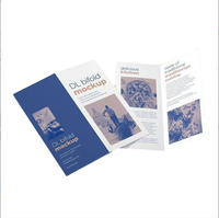 Brochures en carton personnalisées en gros, impression de dépliants promotionnels, impression offset couleur CMYK, plastification