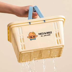 Nice&Mile Storage Basket Rectangle With Handle For Bathroom Sink And Shower Use - Product Image 2