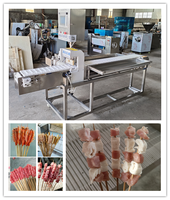 Ventes mondiales machine automatisée brochette kebab satay brochette machine automatique boeuf poulet Kebab brochette faisant la machine