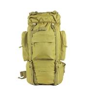 Tas Taktis Kustom 40L Kapasitas Besar Sistem Molle Tas Serbu untuk Aktivitas Luar Ruangan, Berkemah, Mendaki, Olahraga, Panel Surya, USB, Tahan Air