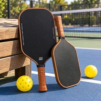 Raquette de pickleball en fibre de carbone T800, noyau en mousse de 16 mm, logo personnalisé, OEM, vente en gros, usine de raquettes de pickleball