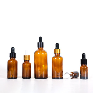 Bottiglia cosmetica rotonda trasparente siero essenziale olio per capelli bottiglia 5ml <span class=keywords><strong>50</strong></span> <span class=keywords><strong>Ml</strong></span> vetro con parte superiore in metallo - Product Image 2