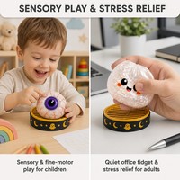 Boîte Mystère d'Halloween : Jouet Squishy Anti-Stress Doux, Formes Horribles Assorties, Cadeau de Fête
