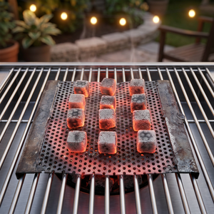 Premium briquette charcoal from Indonesia stands out as the favored choice for aficionados of both barbecue and hookah. - Product Image 1