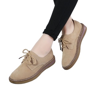 <span class=keywords><strong>Mocassini</strong></span> traspiranti da <span class=keywords><strong>donna</strong></span> in vera pelle di vacchetta primavera in Sole piatta antiscivolo scarpe Casual comode per gli studenti in pelle scamosciata - Product Image 1
