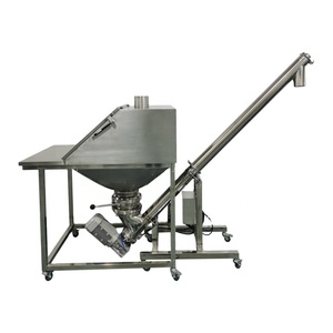 Transportador de Tornillo Sin Fin Industrial de Acero Inoxidable de Alta Velocidad, Elevador Automático para Polvo Alimentario - Product Image 1