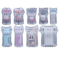 Sac personnalisé de haute qualité PE bulle d'air protéger emballage gonflable pour verre protecteur de bouteille de vin protecteurs de bouteille de vin
