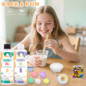 Taba Squishy Kit 18 OZ No Sticky Liquid Silicone <span class=keywords><strong>pour</strong></span> Squishy Making Kit avec 5 Moules DIY Décompression Cadeau Plus Rapide Entièrement Durcit - Product Image 5