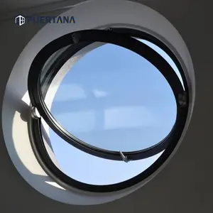 Ventana Circular de aluminio, redonda, Vertical, pivote