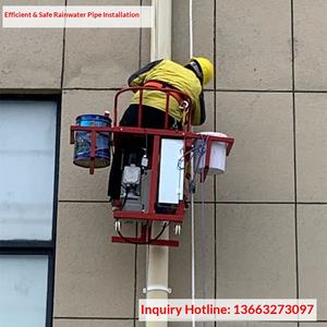 Plateforme suspendue électrique monoplace, petit panier suspendu style <span class=keywords><strong>Spiderman</strong></span> pour travaux de construction sur murs extérieurs et conduits d'évacuation des eaux pluviales - Product Image 5