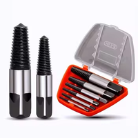 6Pcs Endommagé Vis Extracteur Foret Jeu Dépouillé Cassé Vis Boulon Remover Outil Facile Out Set