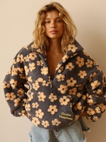 Pull col roulé en polaire style streetwear européen et américain, nouvelle collection automne 2026, pull chaud pour femme