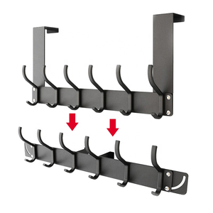 Qua cửa móc cửa móc treo móc trên cửa khăn kệ cho phòng tắm với 12 móc áo cho treo quần áo Áo khoác khăn - Product Image 2