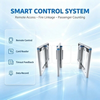Portillon intelligent 2026 à rotation rapide en acier inoxydable 304, contrôle d'accès, vente en gros usine, OEM, identification faciale, étanche, pour bureau et sécurité