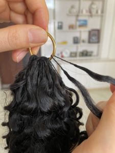 Factory Wholesale 100% Virgin Human Crochet Hair Braid Kinky Curly Human Hair Crochet Pre Loop Feathering Tip Crochet Human Hair - Product Image 5