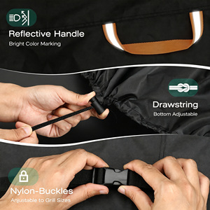 Funda para <span class=keywords><strong>ahumador</strong></span> de 72 pulgadas, fundas para parrillas pequeñas y grandes, duraderas - Product Image 4