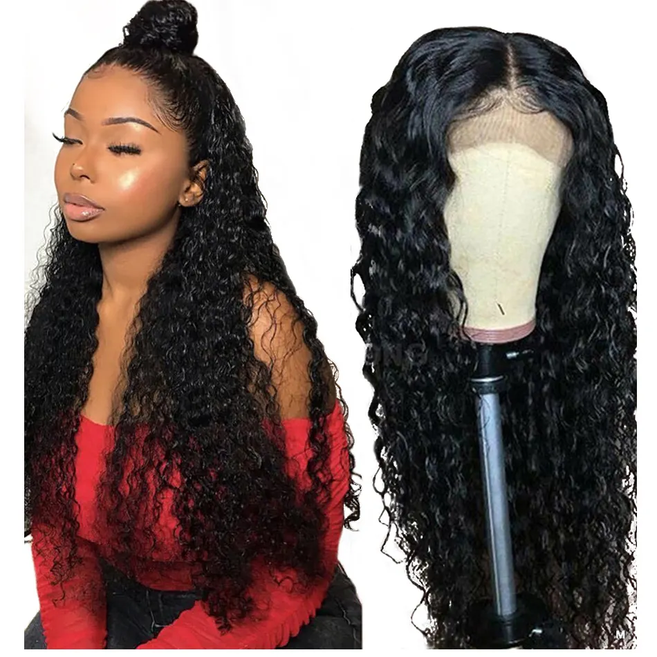 Brazilian Glueless Full HD Lace Straight Transparent Lace Front Wigs Natural Black Human Hair Braided Wigs For Black Women