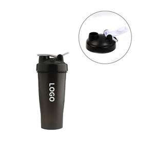 Hot Protein Powder Milkshake Sports Water Bottle Logo Printing Fitness Shaker Cup for Men - Product Image 3