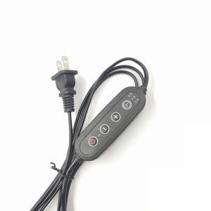 Câble de minuterie, connecteur de câble, fil dimmable, prise US-EU, support de lampe en sel de l'Himalaya, alimentation électrique, câble avec interrupteur de gradation - Product Image 1