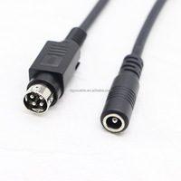 POWERE4PIN Stecker mit Rundem Pin auf DC5.5*2.1MM/2.5MM Buchse Verwendet zur Umwandlung des Adapters in ein Ladekabel 0,2M