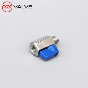 Mini SS304 Nữ Nam Threaded End Hướng Dẫn Sử Dụng 1/4 "1/8" Van Thép Không Gỉ - Product Image 4