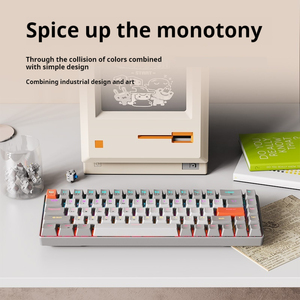 EWEADN G68 RGB trimode Bàn phím di động & chuột Combo PBT Keycaps Kailh màu xanh lá cây văn phòng & chơi game giao diện <span class=keywords><strong>USB</strong></span> mới - Product Image 5